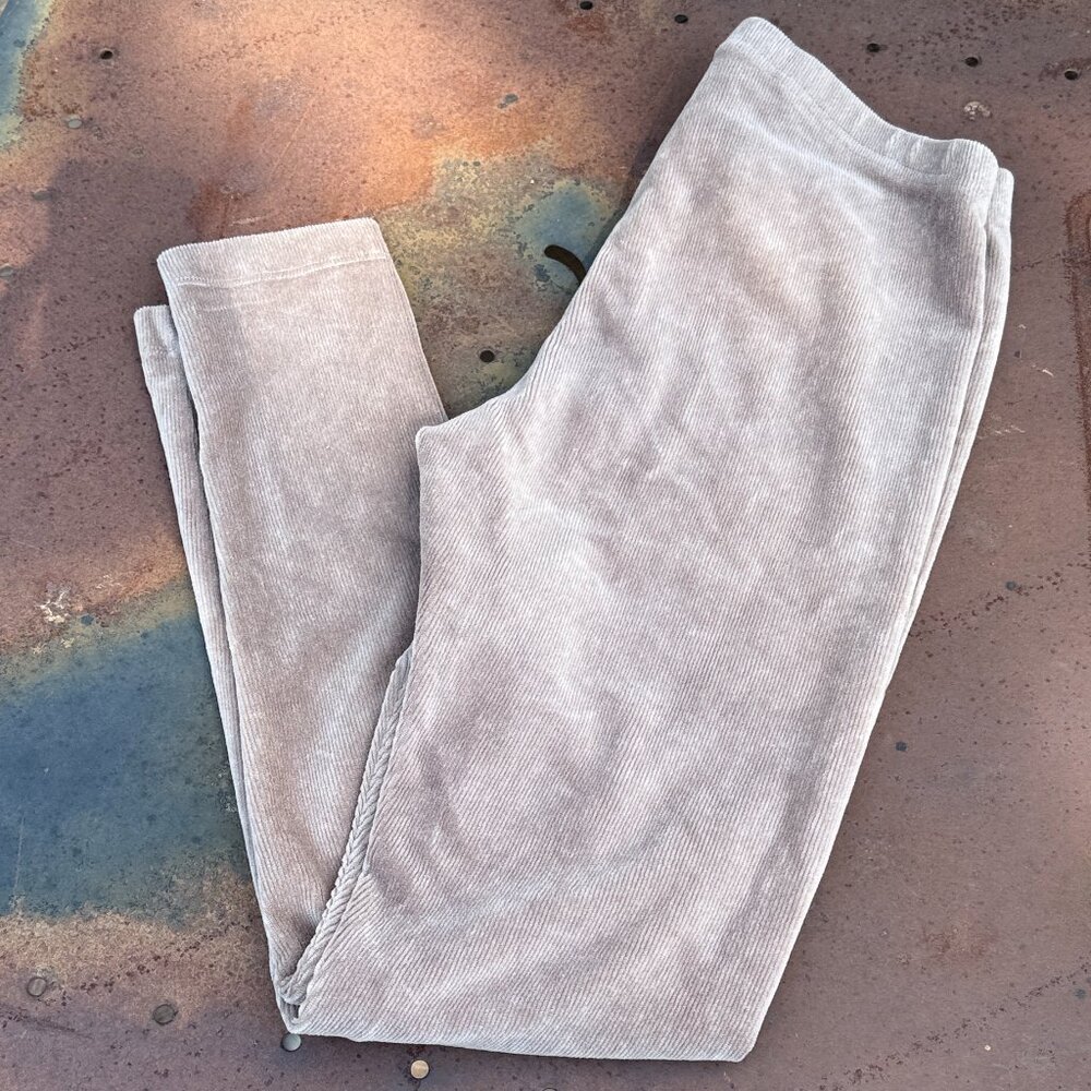 EUC Old Navy Mid-Rise Taupe Corduroy Leggings